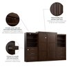 Bestar Queen Wall Bed Kit, Pur, Chocolate, 136" 26886-69